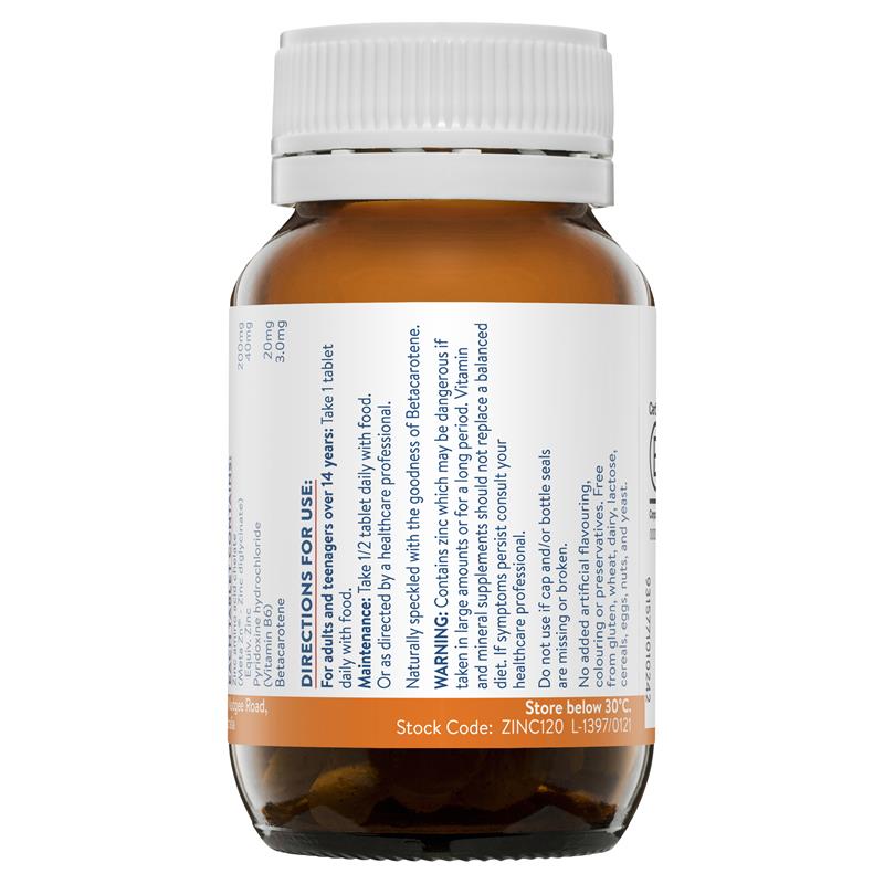 Ethical Nutrients Mega Zinc 40mg 120 Tablets - Cutprice Online