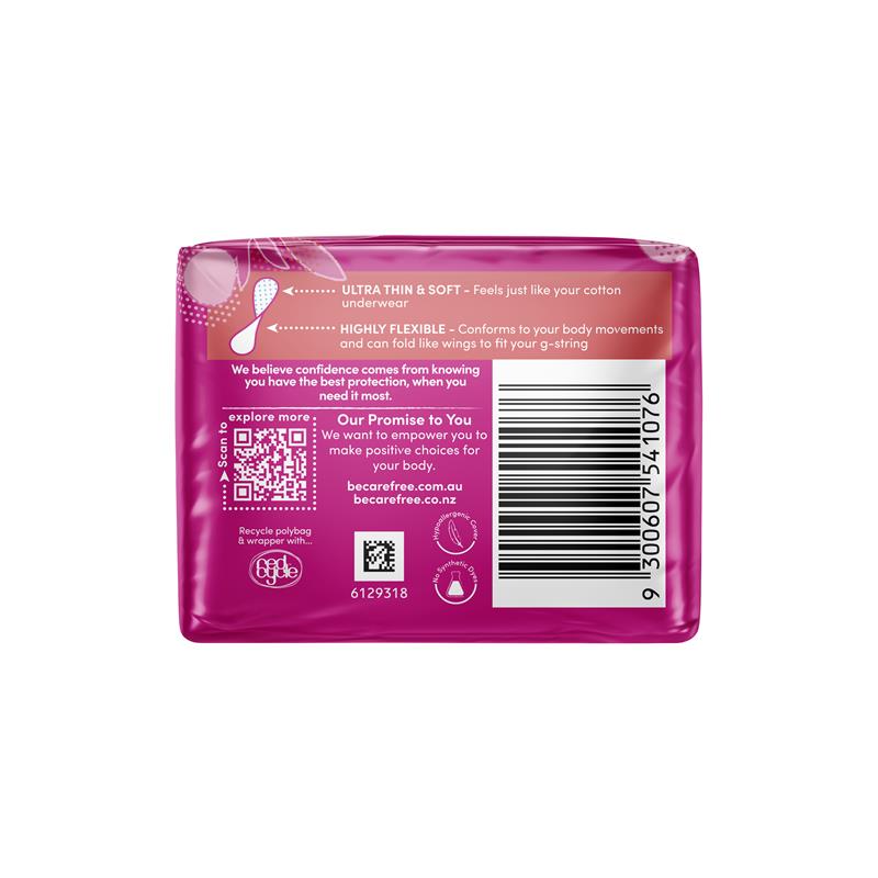 Carefree Barely There Unscented Liners 42 Pack - Cutprice Online