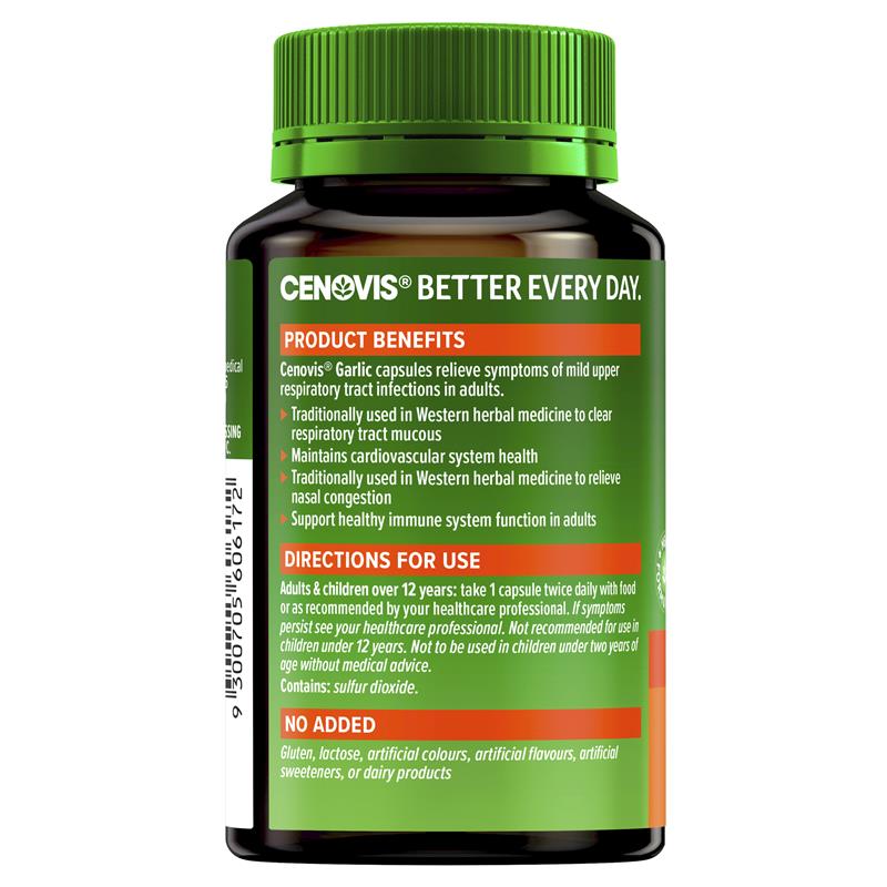 Cenovis Garlic - Immune Support - 100 Capsules - Cutprice Online
