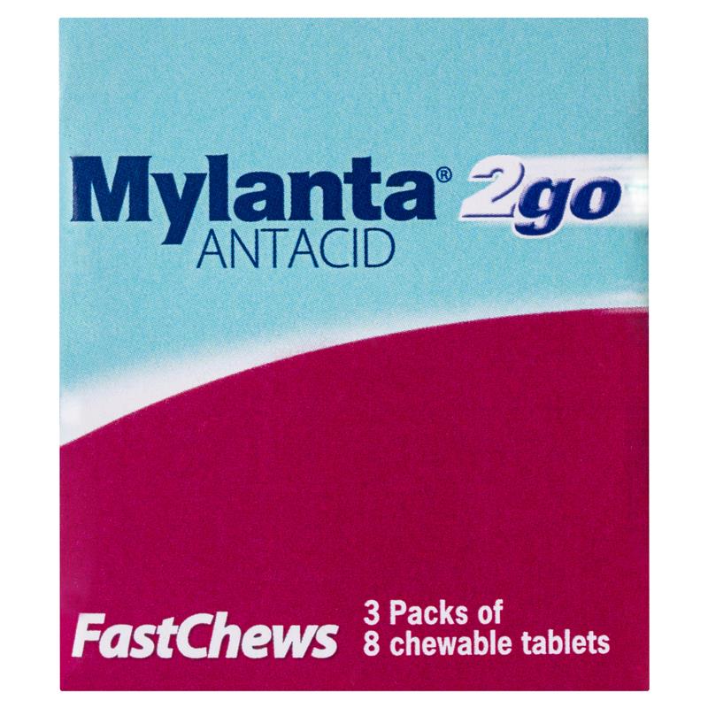 Mylanta Fast Chews Value Pack 24 Tablets - Cutprice Online