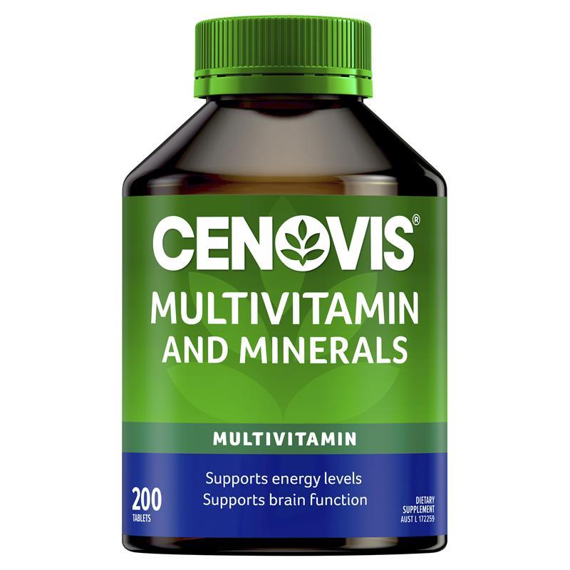 Cenovis Multivitamin and Minerals 200 Tablets - Cutprice Online