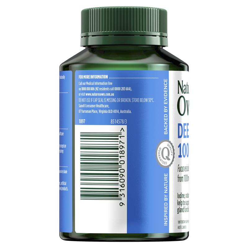 Nature's Own Deep Sea Kelp 1000mg with Iodine - 200 Tablets