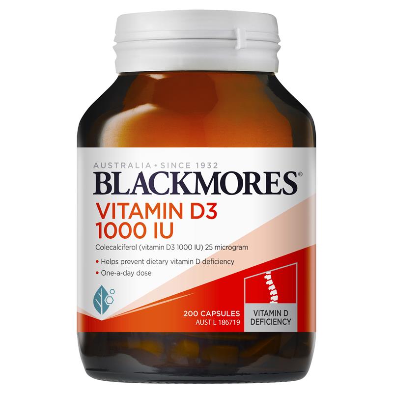 Blackmores Vitamin D3 1000IU 200 Capsules - Cutprice Online