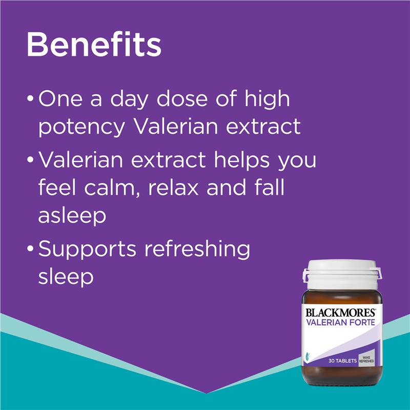 Blackmores Valerian Forte 30 Tablets - Cutprice Online