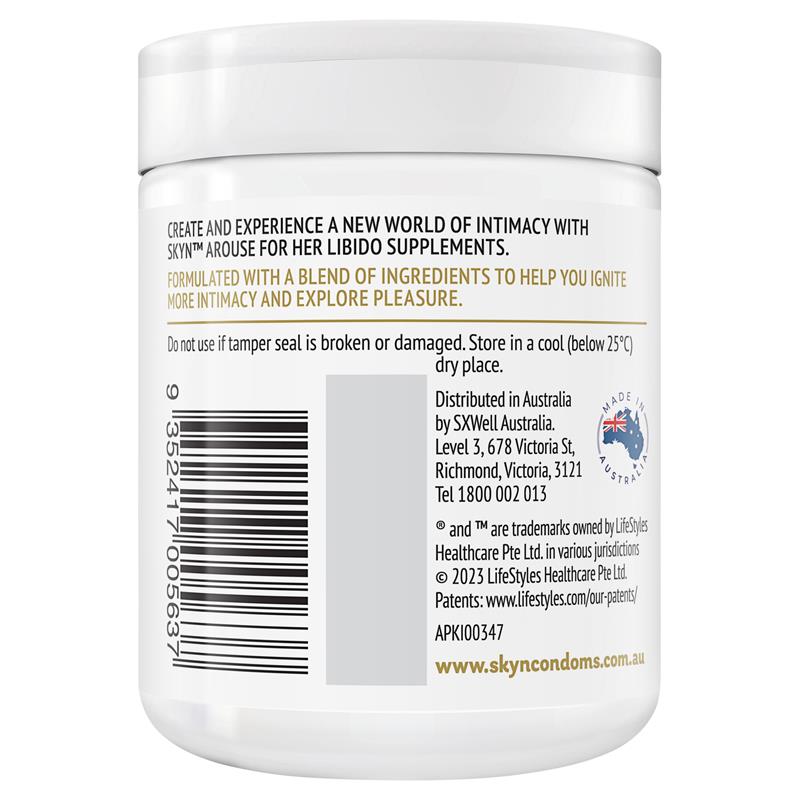 Skyn Arouse For Her Libido Supplements 60 Tablets