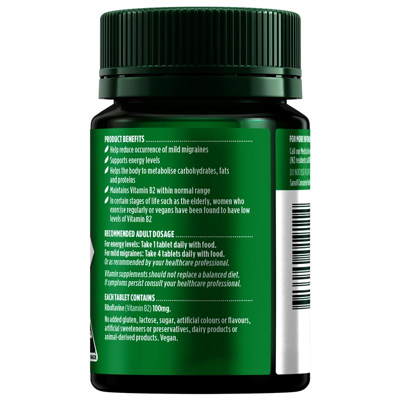 Nature's Own Vitamin B2 100mg 100 Tablets - Cutprice Online