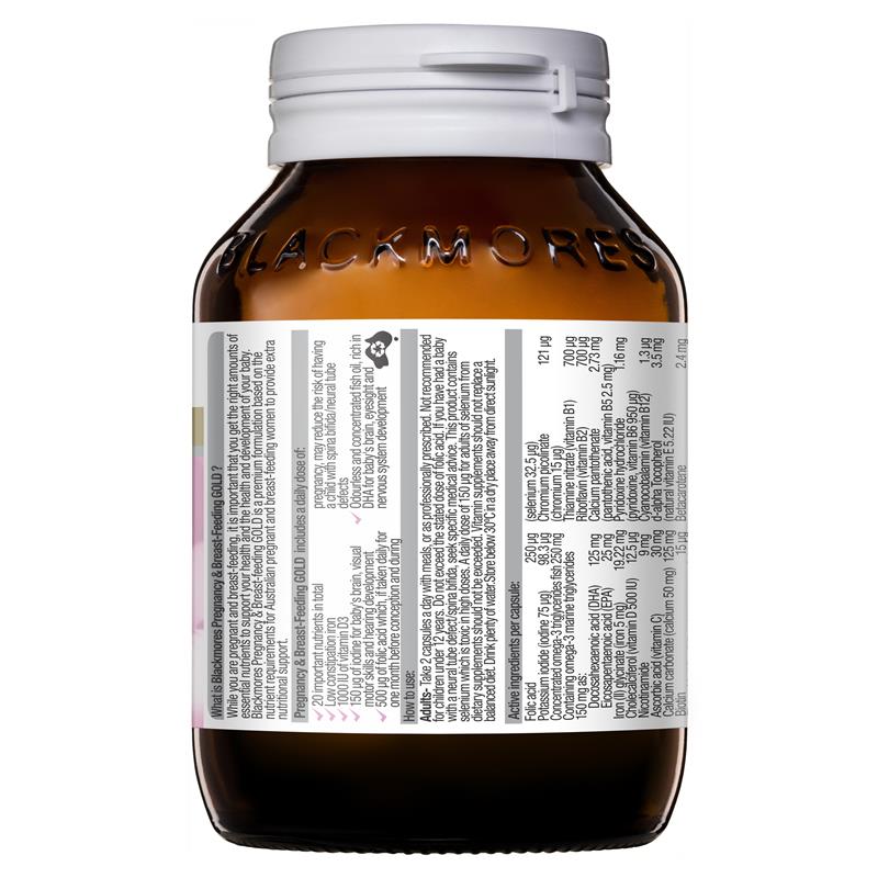 Blackmores Pregnancy and Breastfeeding Gold 60 Capsules - Cutprice Online
