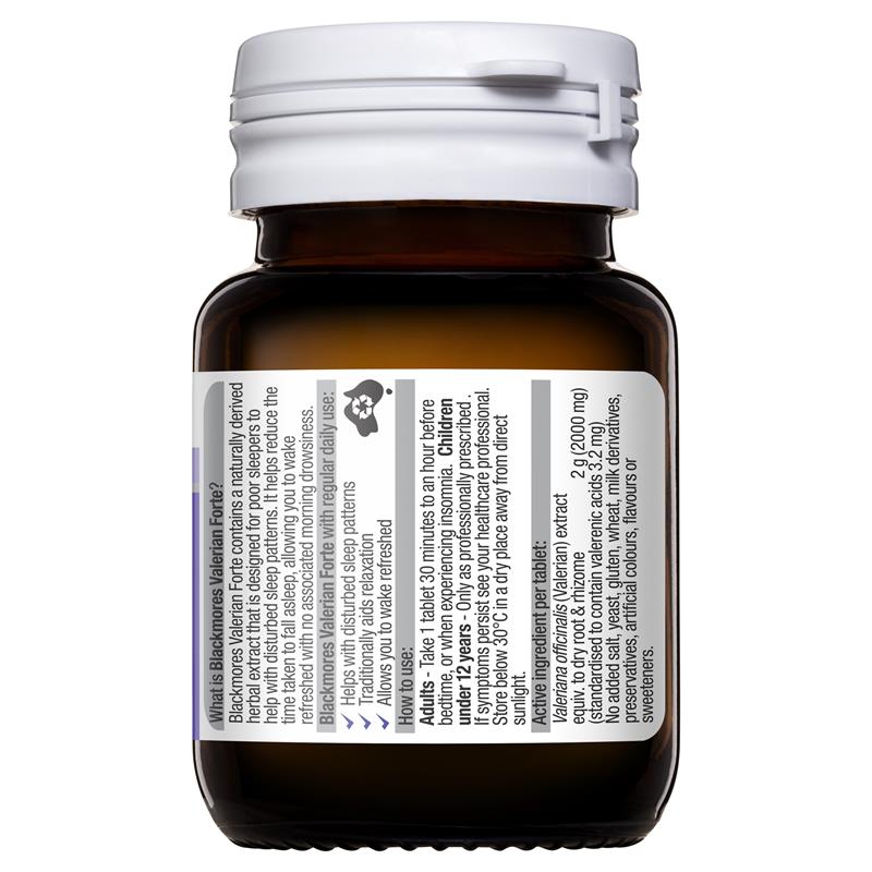 Blackmores Valerian Forte 30 Tablets - Cutprice Online