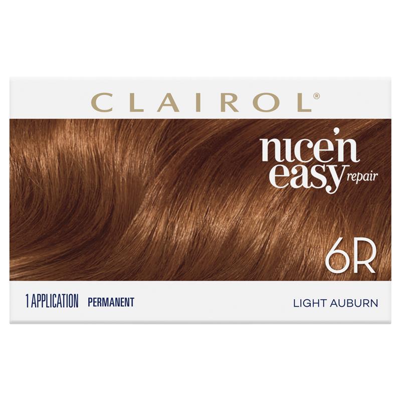 Clairol Nice N Easy Repair 6R Light Auburn Hair Colour - Cutprice Online