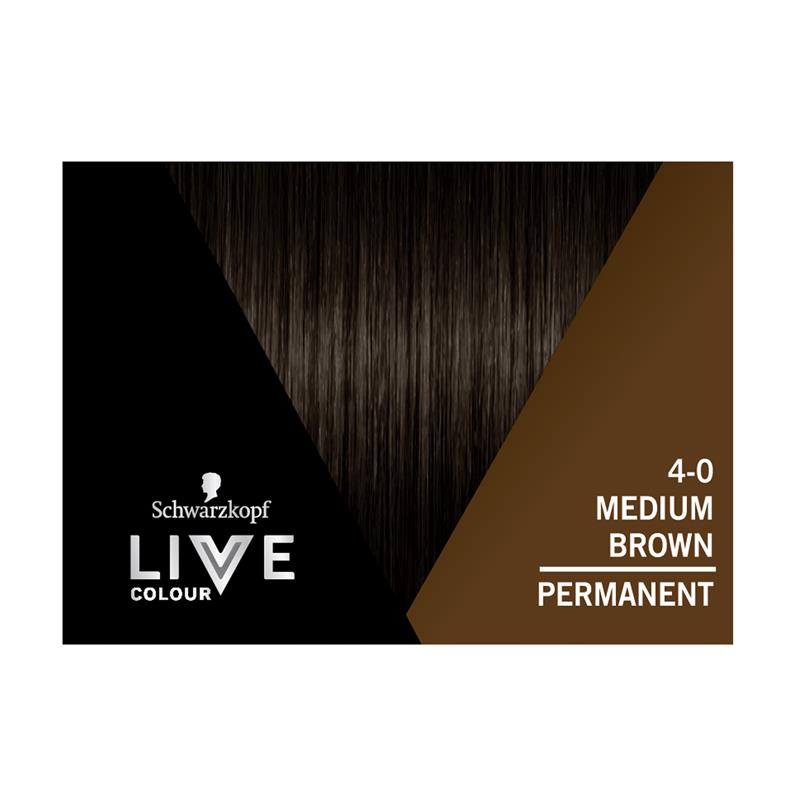 Schwarzkopf Live Salon 4. 0 Medium Brown Hair Colour - Cutprice Online