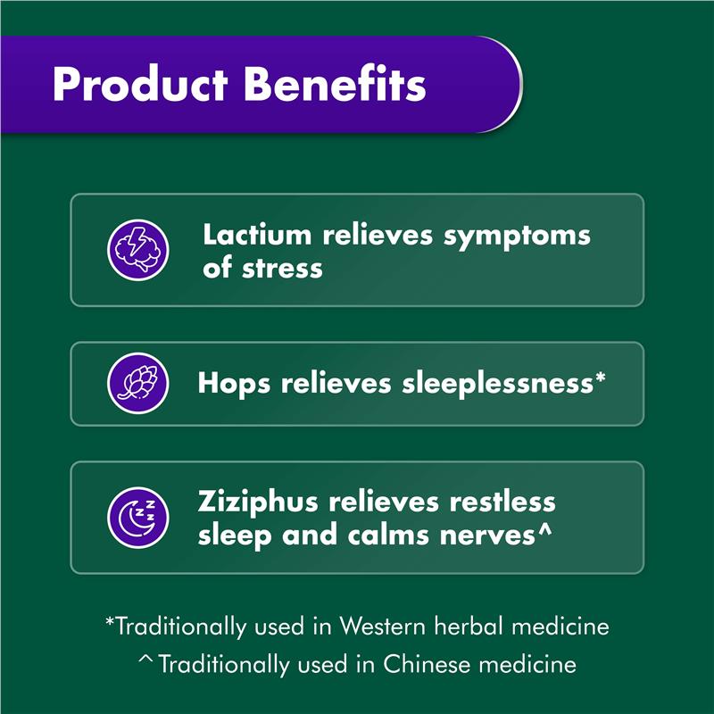 Nature's Own Complete Sleep Advanced for Stress Relief 60 Tablets - Cutprice Online
