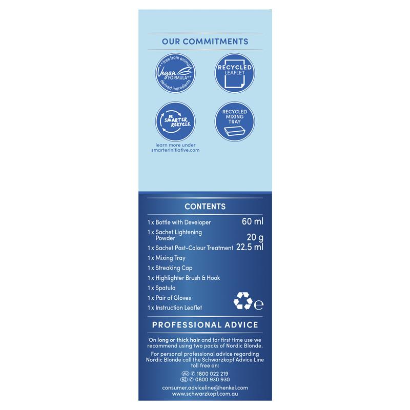Schwarzkopf Nordic Blonde M1 Streaking Kit - Cutprice Online