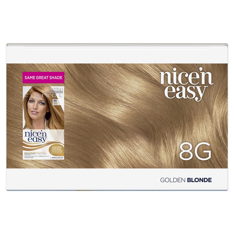 Clairol Nice & Easy 8G Natural Golden Blonde Hair Colour - Cutprice Online