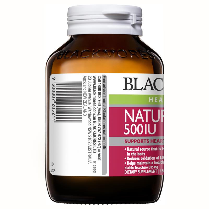 Blackmores Vitamin E 500iu 150 Capsules - Cutprice Online