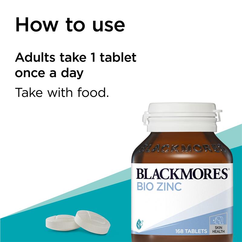 Blackmores Bio Zinc 168 Tablets - Cutprice Online