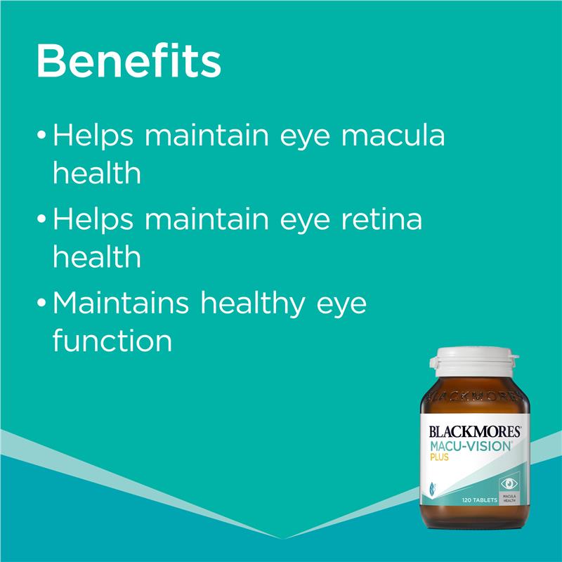 Blackmores Macu Vision Plus 120 Tablets - Cutprice Online
