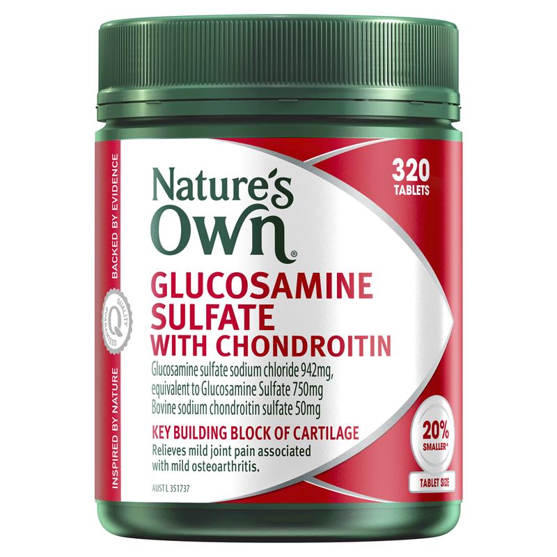 Nature's Own Glucosamine Sulfate With Chondroitin 320 Tablets - Cutprice Online