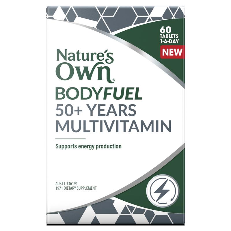 Nature's Own Bodyfuel 50+ Multivitamin 60 Tablets - Cutprice Online