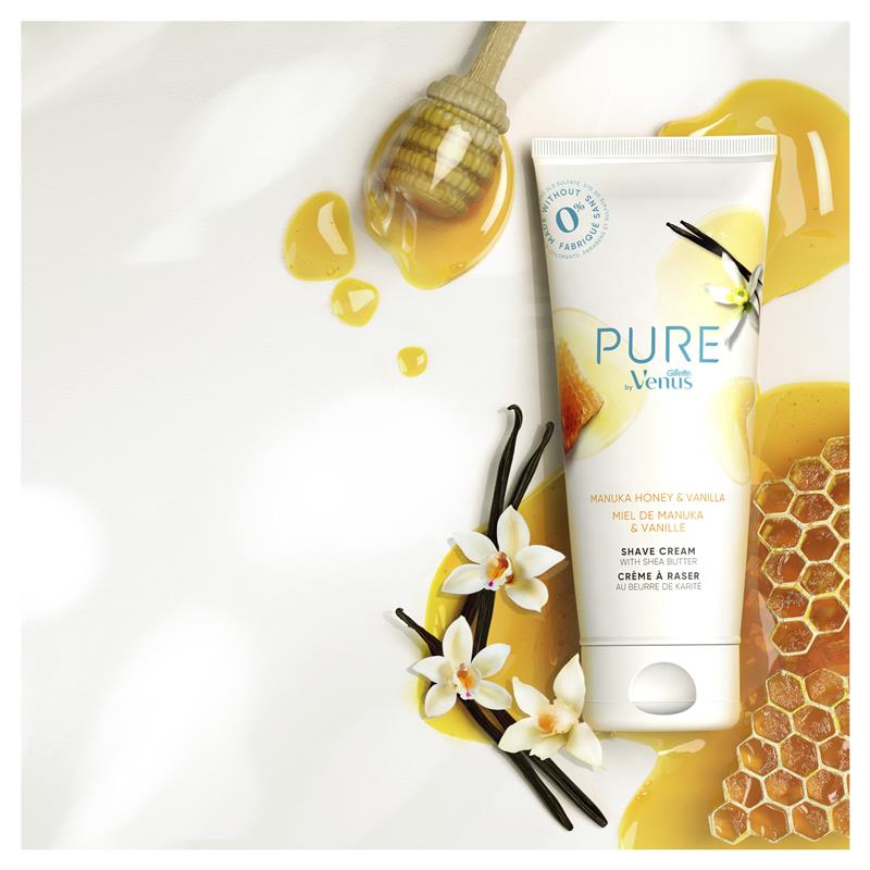 Gillette Venus Pure Shaving Cream Manuka Honey & Vanilla 174g - Cutprice Online