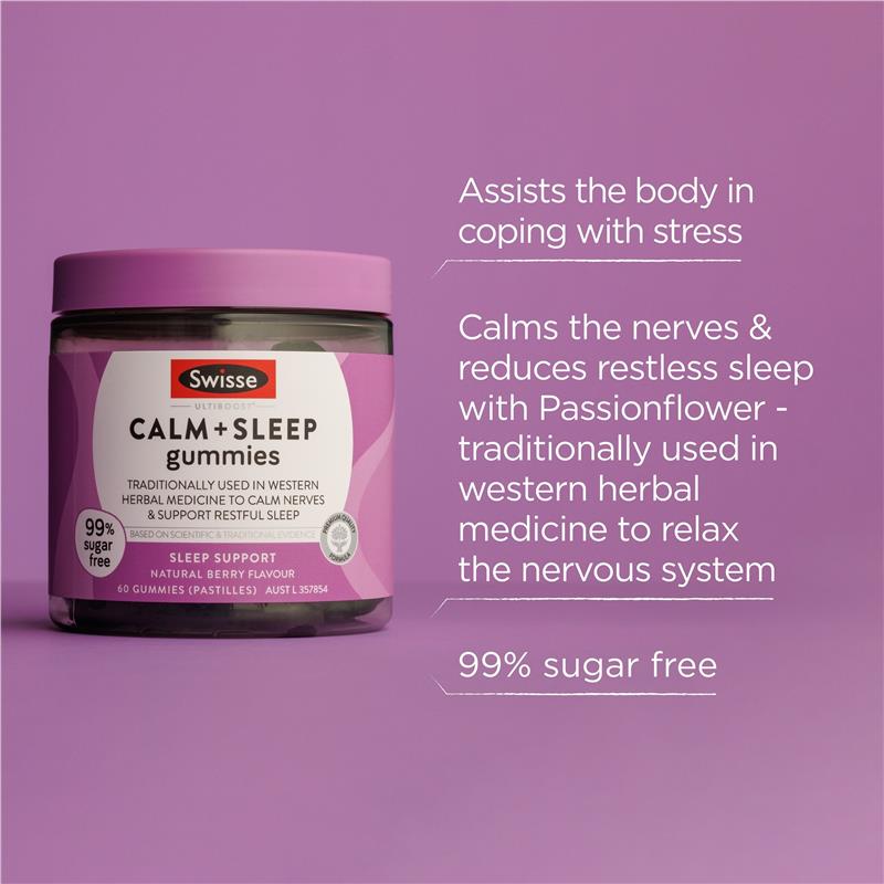 Swisse Calm And Sleep Gummies 60 Pack - Cutprice Online