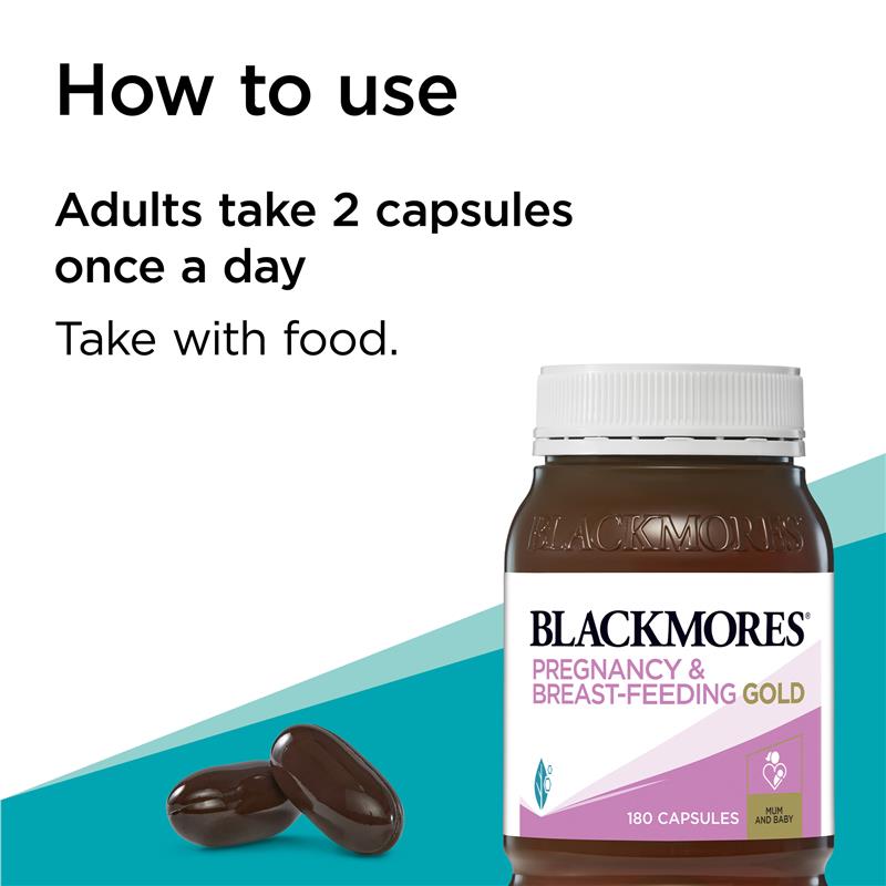 Blackmores Pregnancy and Breastfeeding Gold 180 Capsules - Cutprice Online