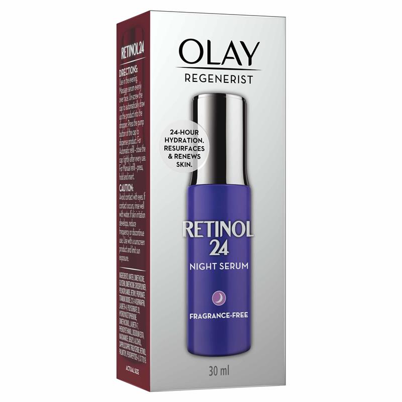 Olay Regenerist Retinol 24 Night Serum Fragrance Free 30ml - Cutprice Online