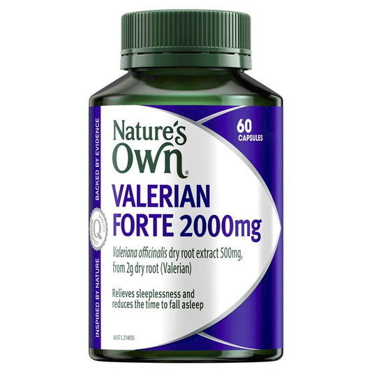 Nature's Own Valerian Forte 2000mg 60 Capsules - Cutprice Online