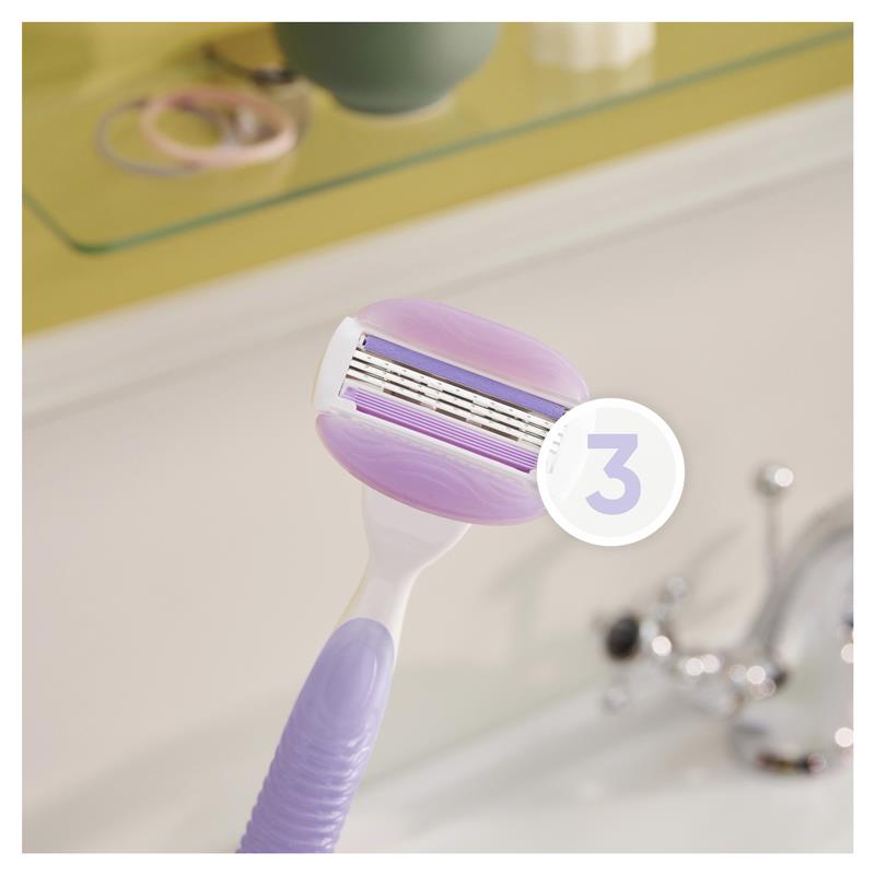 Gillette Venus Comfortglide Freesia Razor Women's Razor Handle + 1 Blade Refill - Cutprice Online