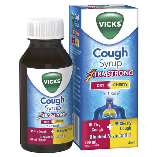 Vicks Dry + Chesty Xtra Strong 200ml - Cutprice Online