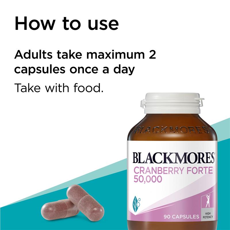 Blackmores Cranberry Forte 50,000mg 90 Capsules - Cutprice Online