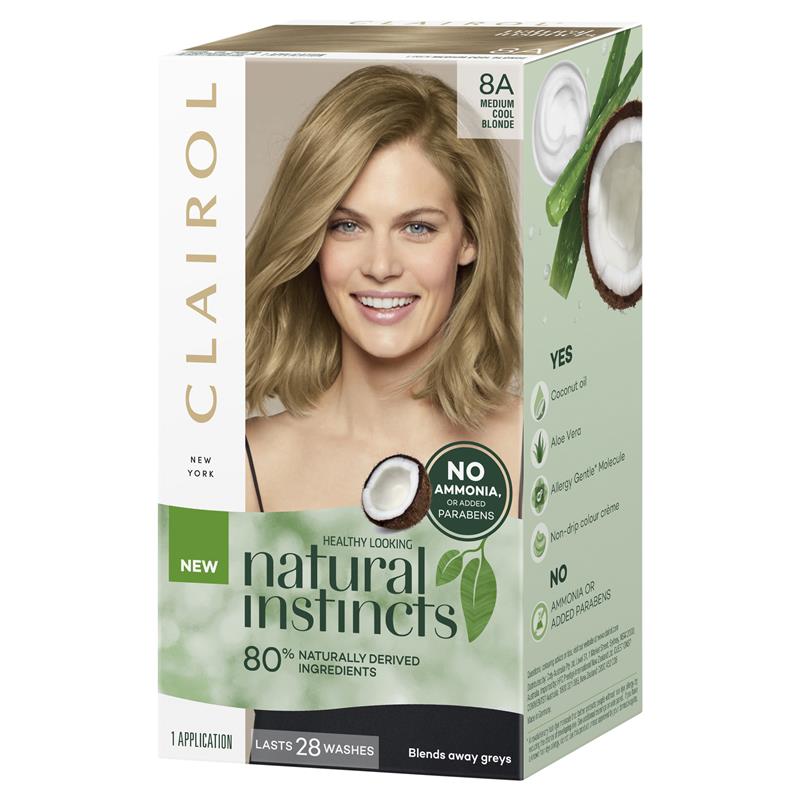 CLAIROL Natural Instincts 8A Medium Cool Blonde - Cutprice Online