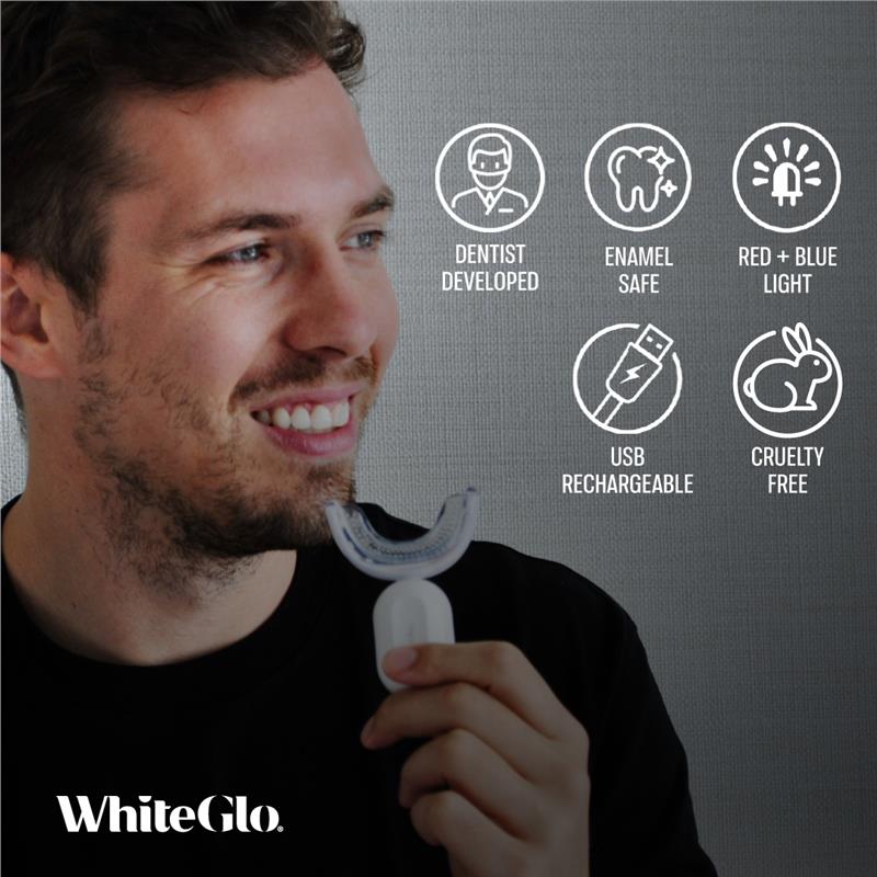 White Glo Advanced Whitening Red & Blue Light Kit - Cutprice Online