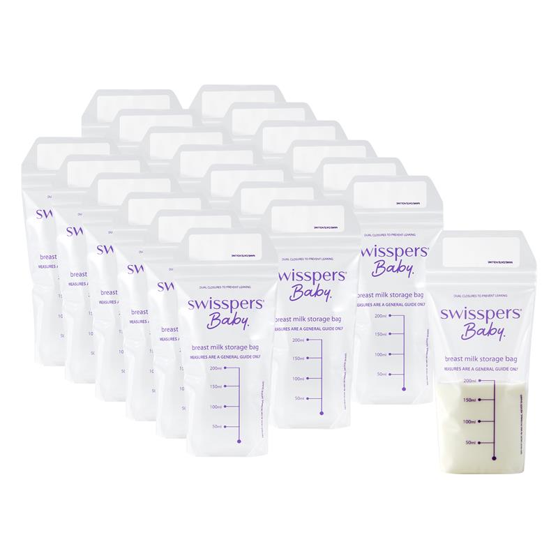 Swisspers Breast Milk Storage Bags 20 Pack - Cutprice Online