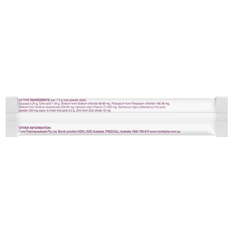 HYDRALYTE PLUS IMMUNITY ELDERBERRY 10 Sachets - Cutprice Online