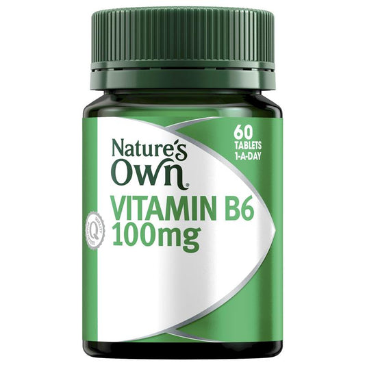 Nature’s Own 100mg Vitamin B6 60 Tablets - Cutprice Online
