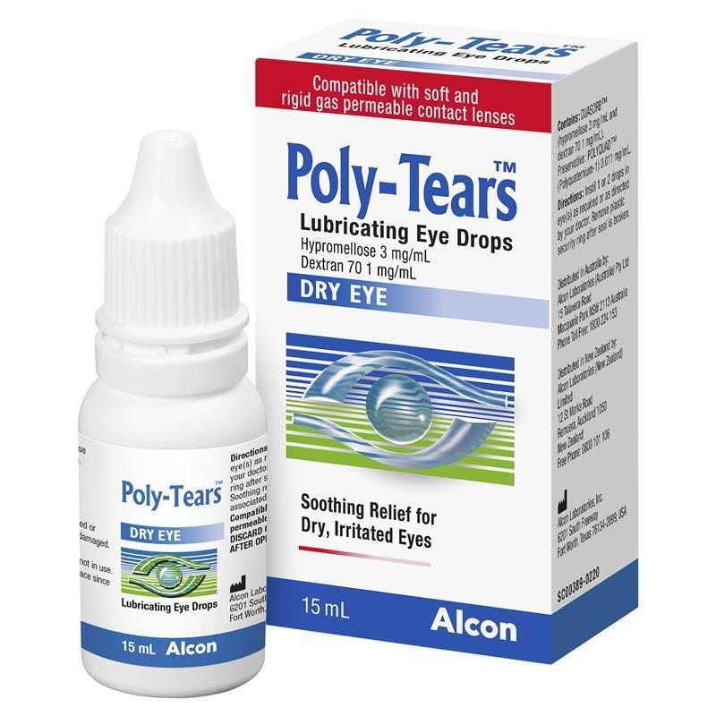 Poly Tears Eye Drops 15ml - Cutprice Online