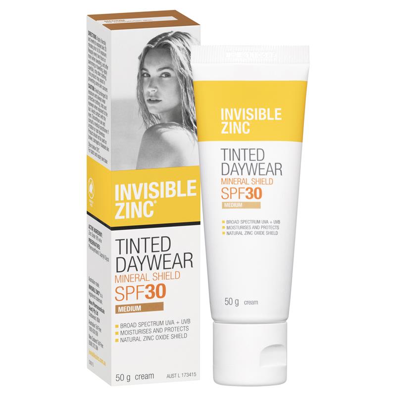Invisible Zinc Tinted Daywear Medium SPF 30+ 50g - Cutprice Online