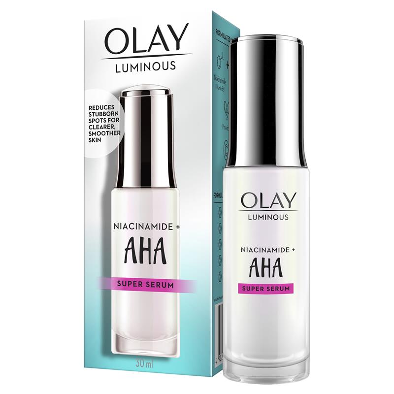 Olay Luminous Niacinamide + AHA Face Super Serum 30 ml - Cutprice Online