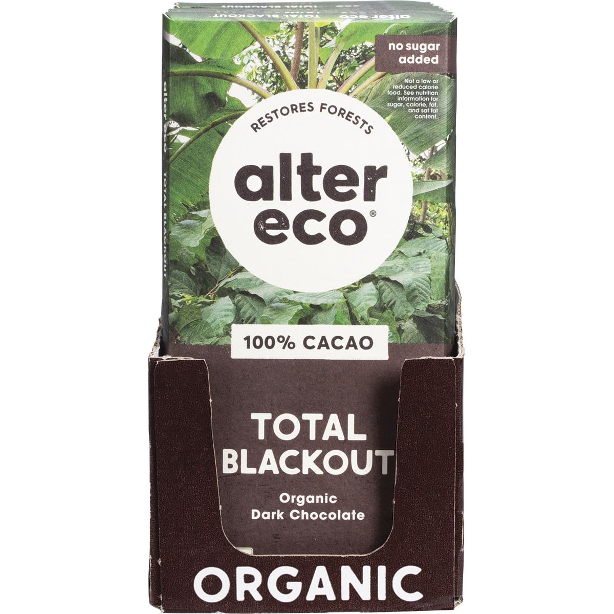 Alter Eco Chocolate (Organic) Dark Total Blackout 75g 12 Pack ALTER ECO
