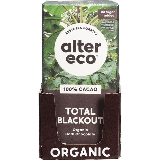 Alter Eco Chocolate (Organic) Dark Total Blackout 75g 12 Pack ALTER ECO
