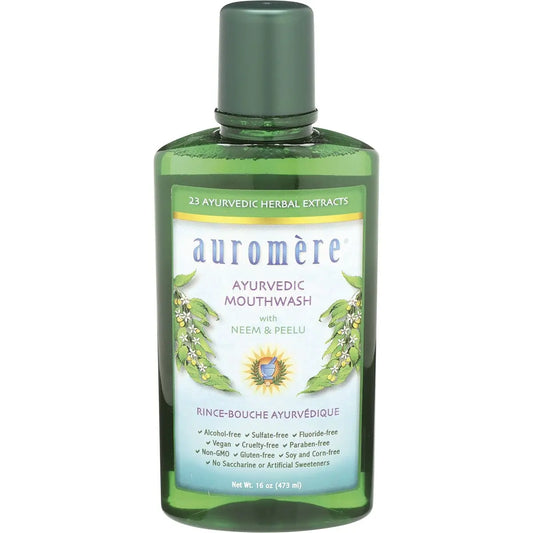 Auromere Mouthwash Ayurvedic Neem & Peelu 473ml AUROMERE