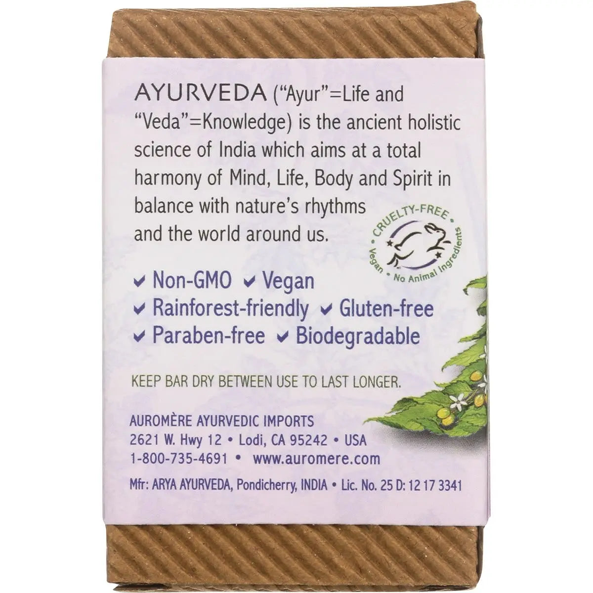 Auromere Neem Soap Ayurvedic Himalayan Rose 78g AUROMERE