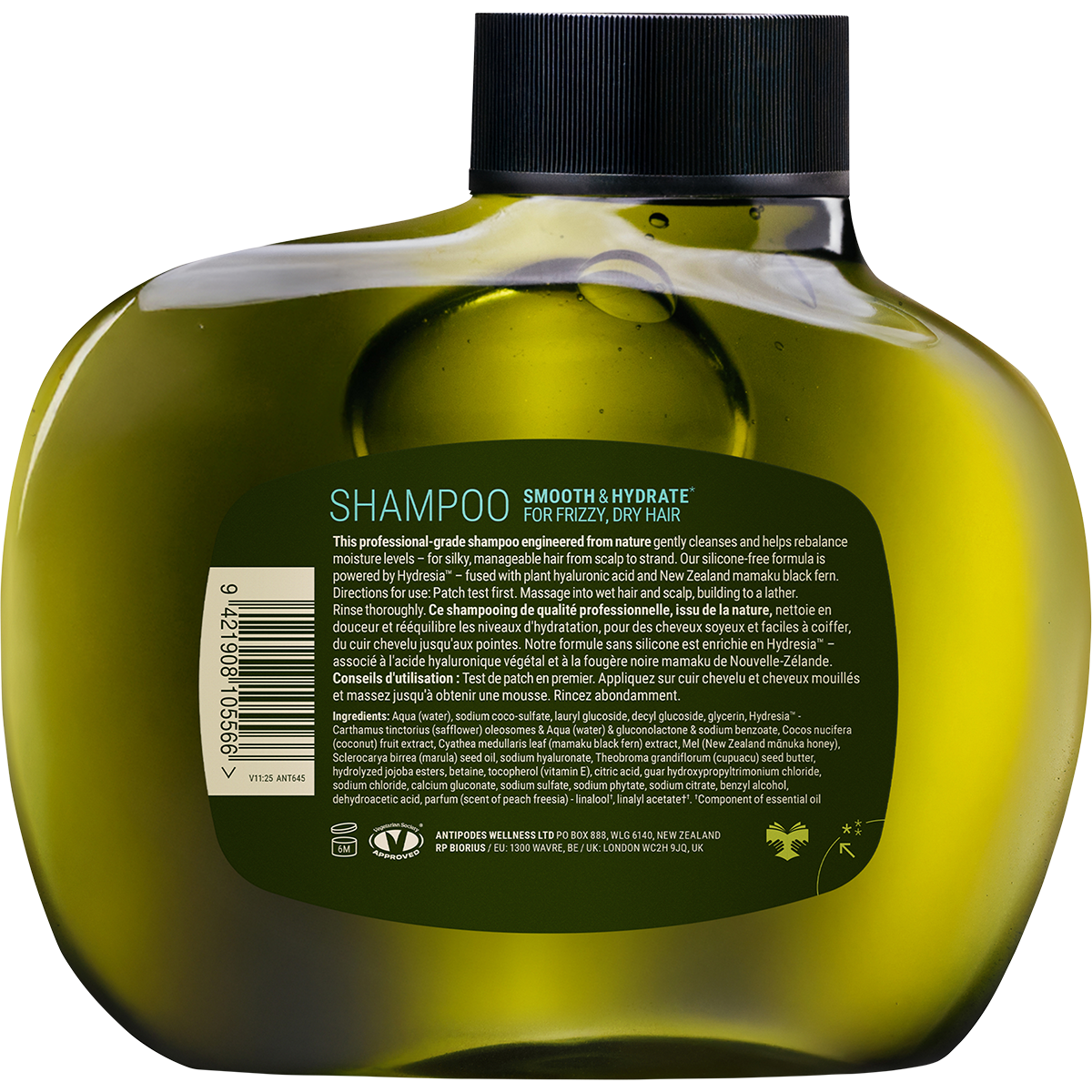 Antipodes Peach Freesia Smooth & Hydrate Shampoo 340ml