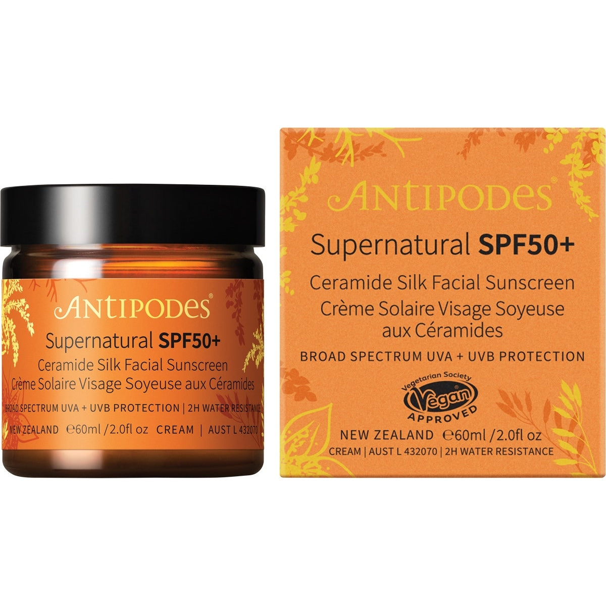 Antipodes Supernatural Spf50+ Ceramide Silk Sunscreen 60ml - Cutprice Online