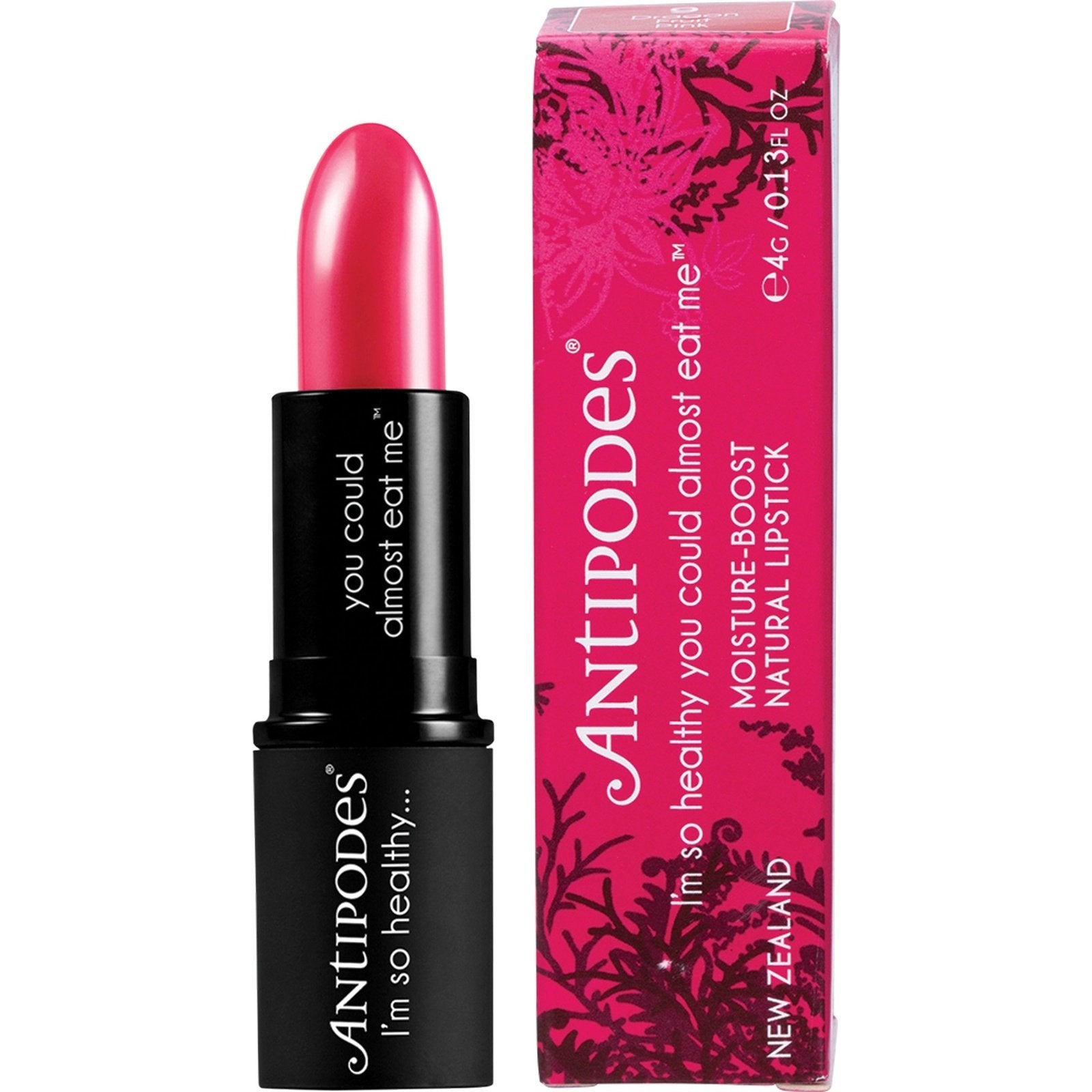 Antipodes Moisture-boost Natural Lipstick Dragon Fruit Pink 4g ANTIPODES
