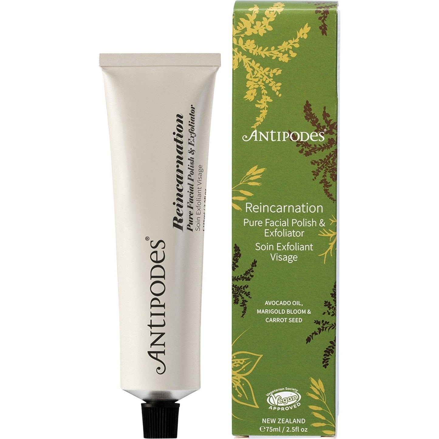 Antipodes Reincarnation Pure Facial Polish & Exfoliator 75ml ANTIPODES