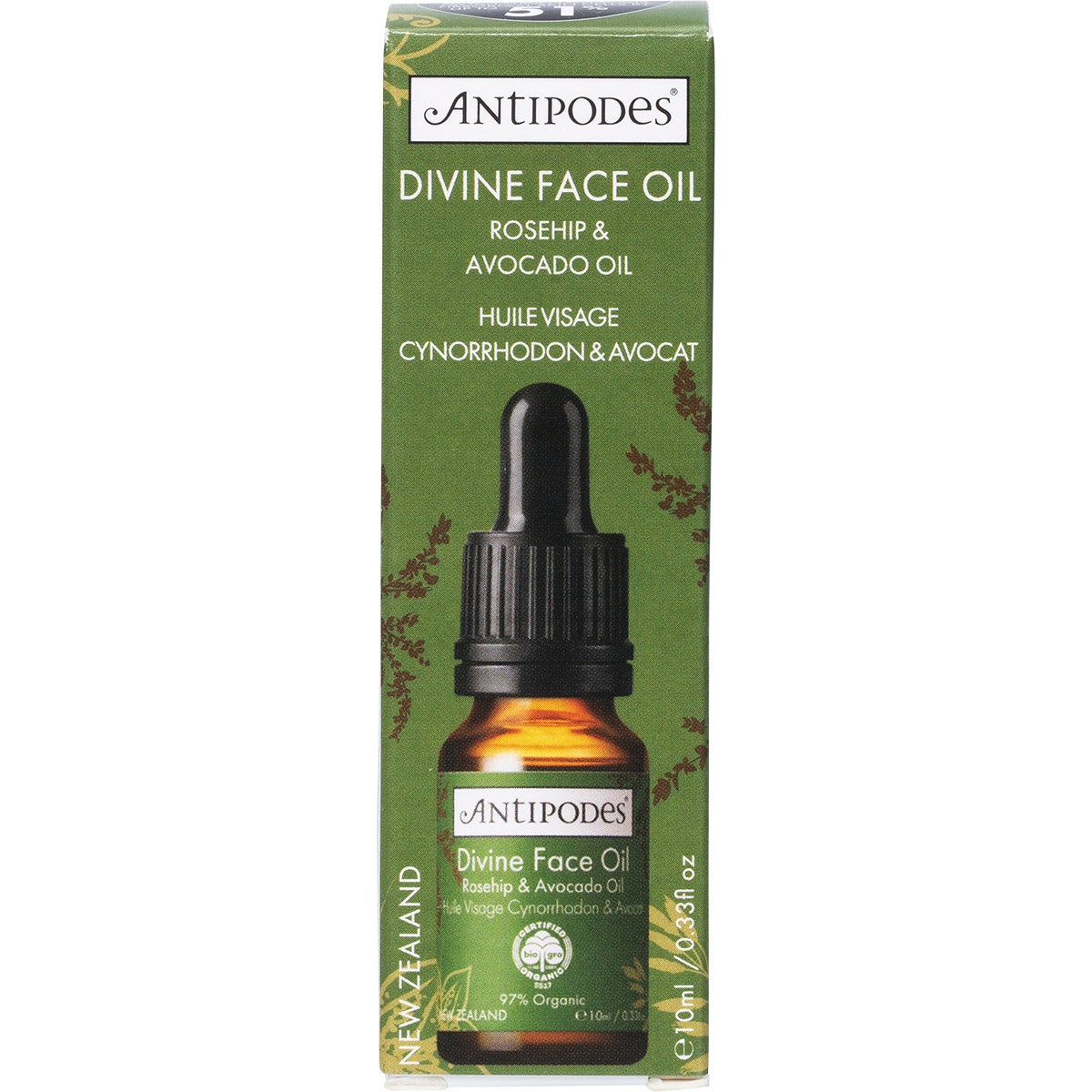 Antipodes Organic Divine Face Oil Organic Avocado Oil & Rosehip 10ml ANTIPODES
