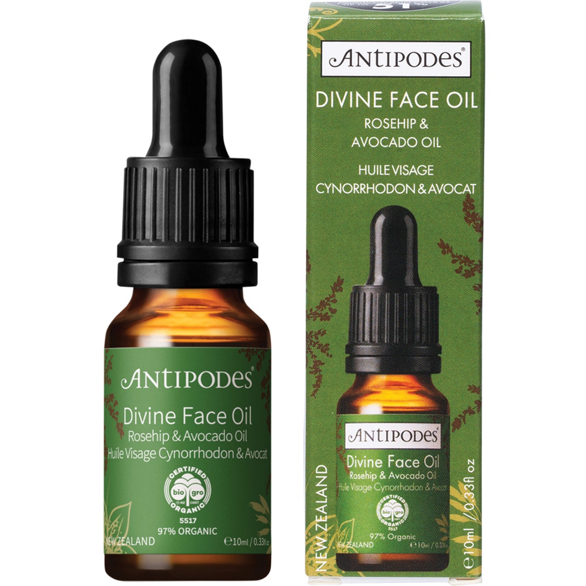 Antipodes Organic Divine Face Oil Organic Avocado Oil & Rosehip 10ml ANTIPODES