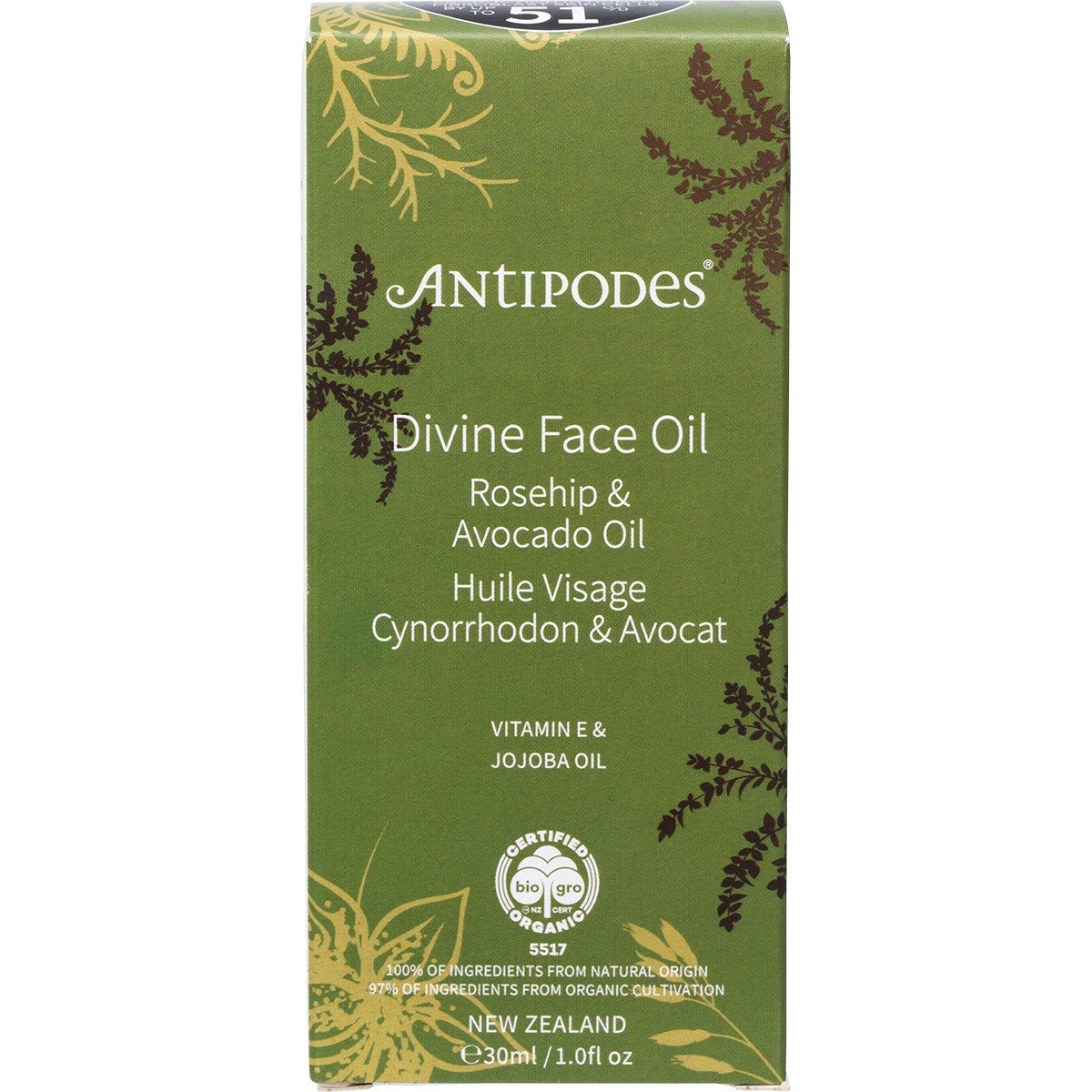 Antipodes Avocado & Rosehip Divine Face Oil 30ml ANTIPODES