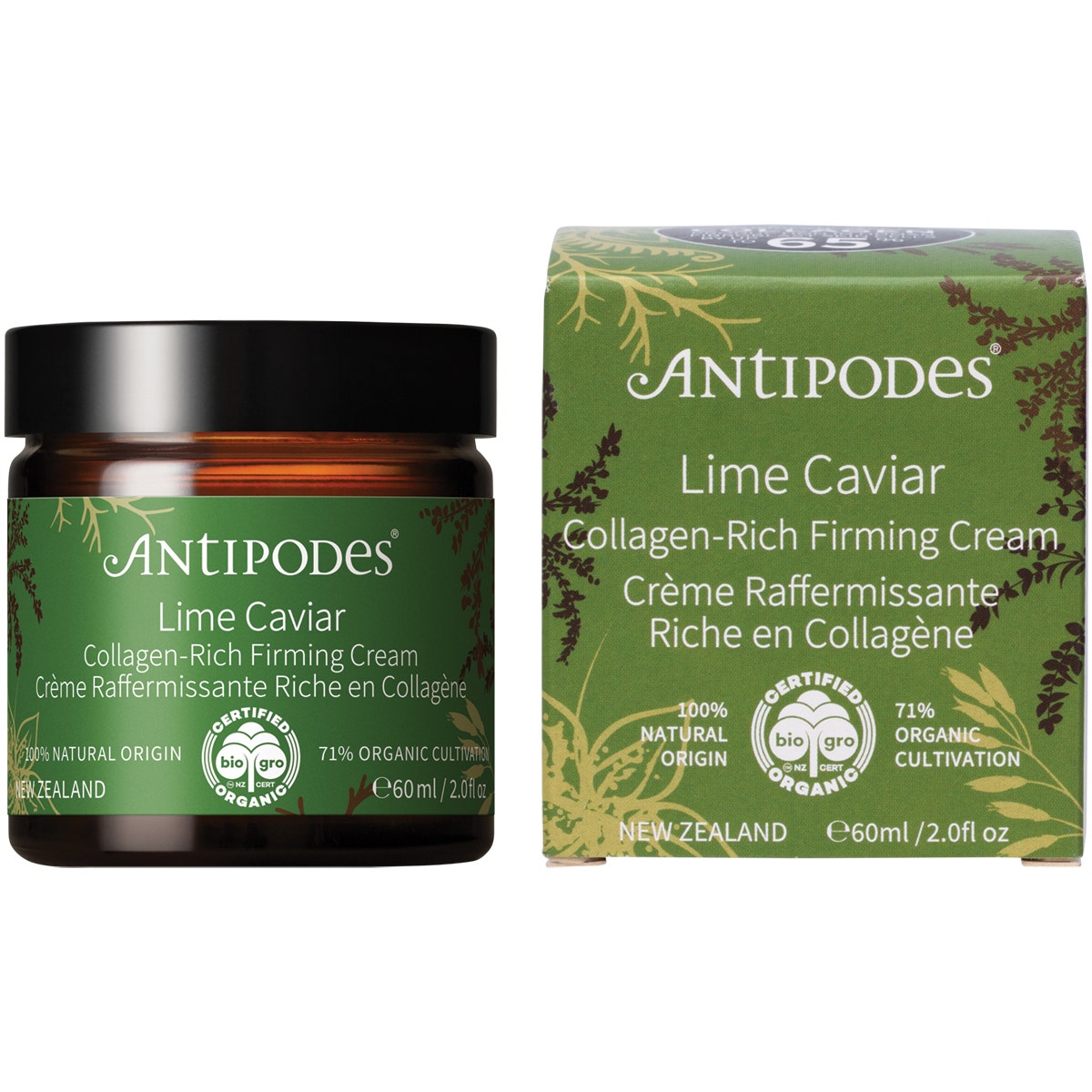 Antipodes Organic Lime Caviar Collagen-rich Firming Cream 60ml ANTIPODES
